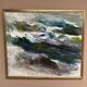 Large Original Swedish Oil on Canvas – “Abstract Composition” by Johny Colebring – 1978 – Signed – Vintage & Framed – 83×73 cm