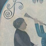 Folk Art Painting R. Davey