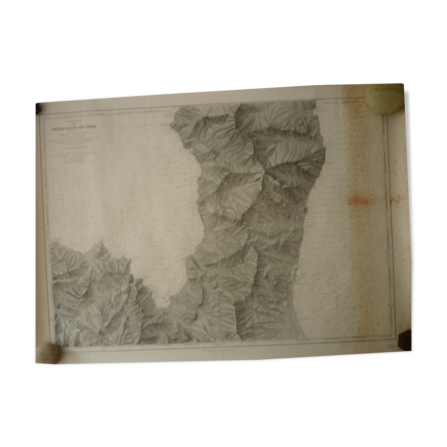 Map of the navy "cap corse a bastia" nº 4887