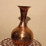 Red copper vase