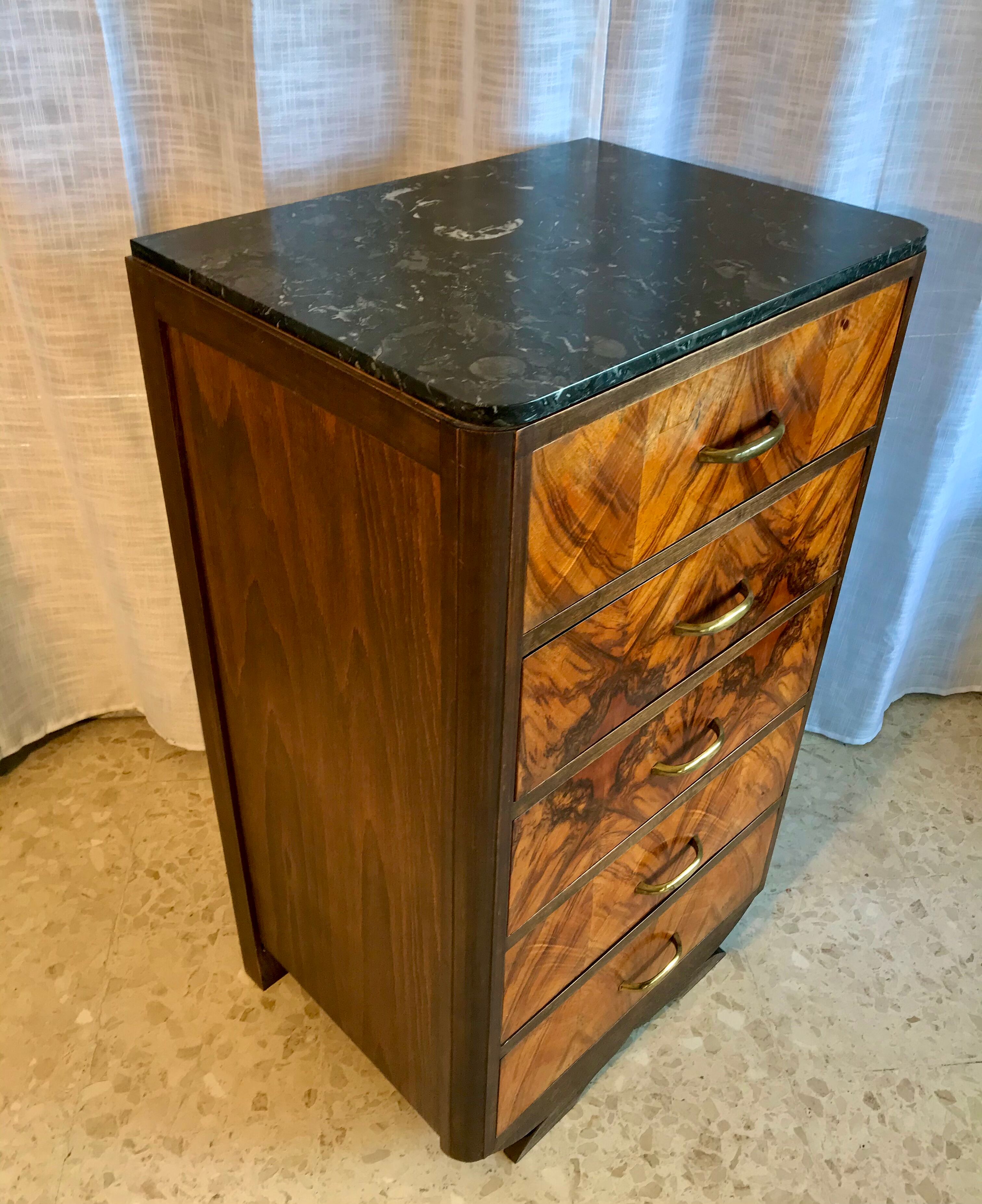 Commode écritoire art déco palissandre