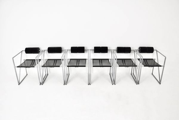 Ensemble de 6 Chaises ''Seconda 602'' par Mario Botta pour Alias, 1980s