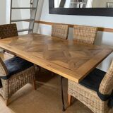 Red Cedar solid oak dining table