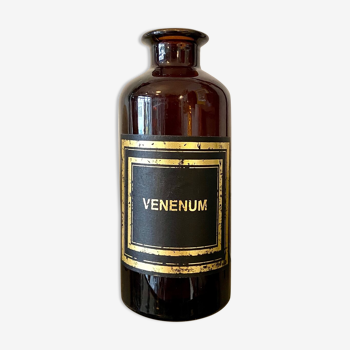 Venenum apothecary bottle in amber glass