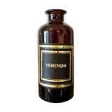Venenum apothecary bottle in amber glass