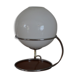 Lamp  chrome and white opaline 70s