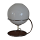 Lamp  chrome and white opaline 70s
