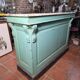 Antique counter in pitch pine with original patina.