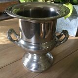 Silver metal champagne bucket