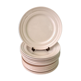 Set 16 earthenware plates from St Amand