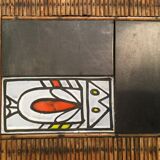 Coffee table rattan ceramics Capron