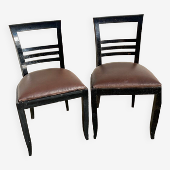 Suite de 2 chaises vintage