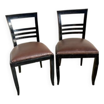 Suite de 2 chaises vintage