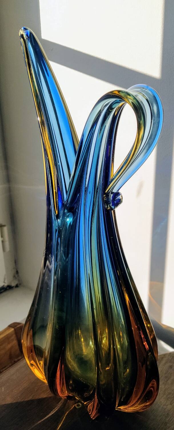 Murano pitcher vase Barovier and Toso 1950s