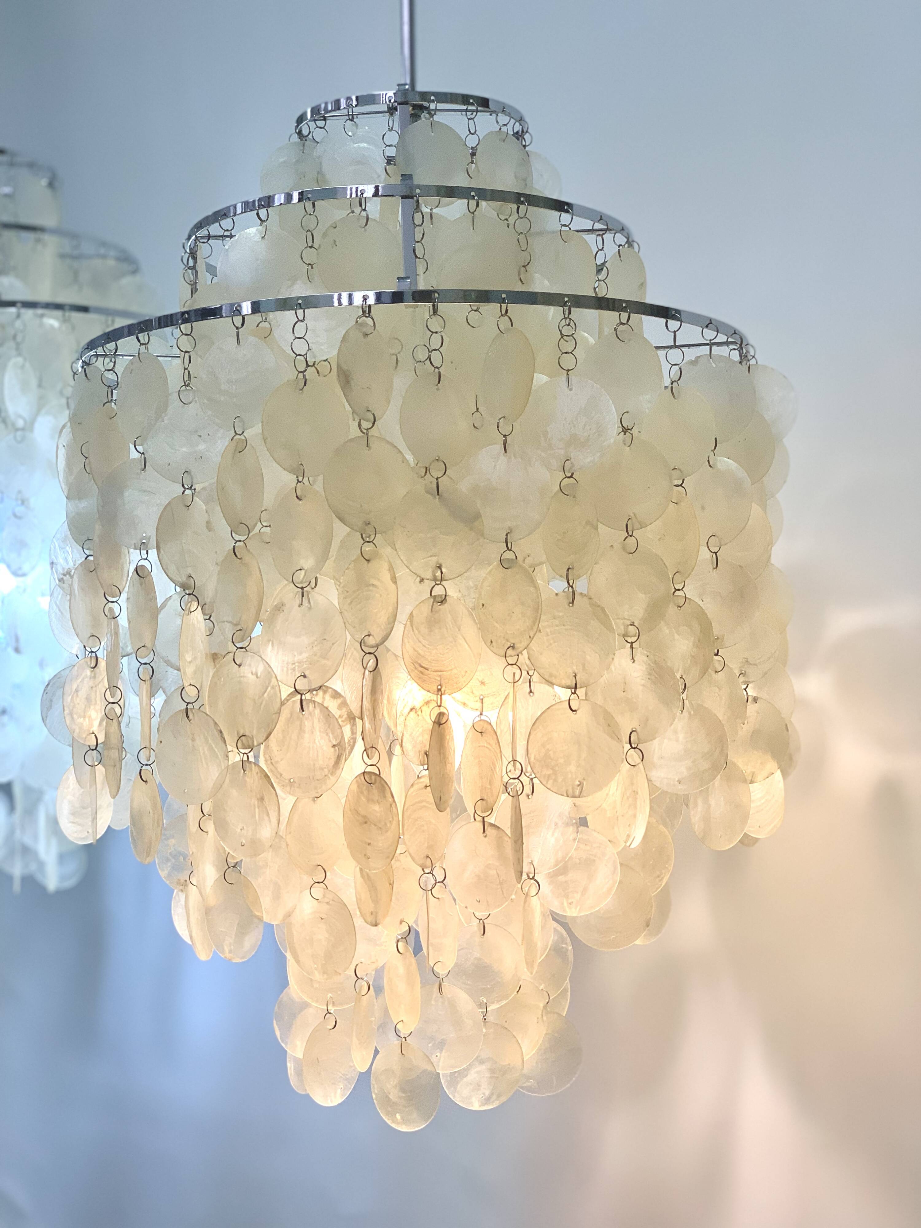 Verner Panton "Fun" pendant lights produced by Frandsen - 2 available