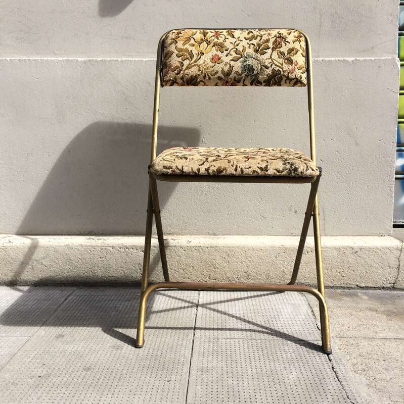 Chaise pliante vintage
