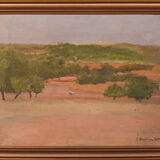 Jose Benlliure y Ortiz - Impressionist Mediterranean Landscape