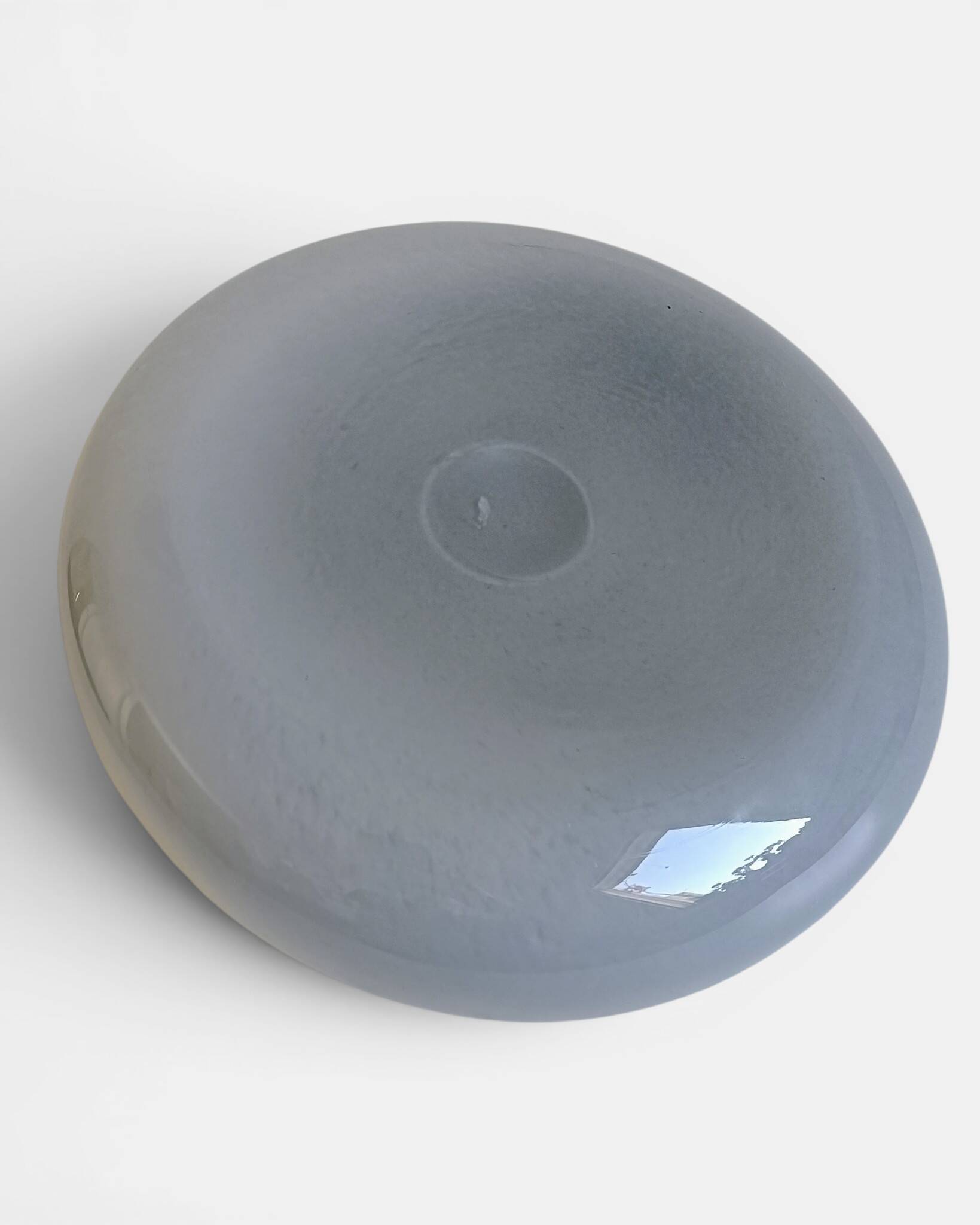 Vase en verre fumé Murano italien moderne / minimaliste, Italie, années 1970