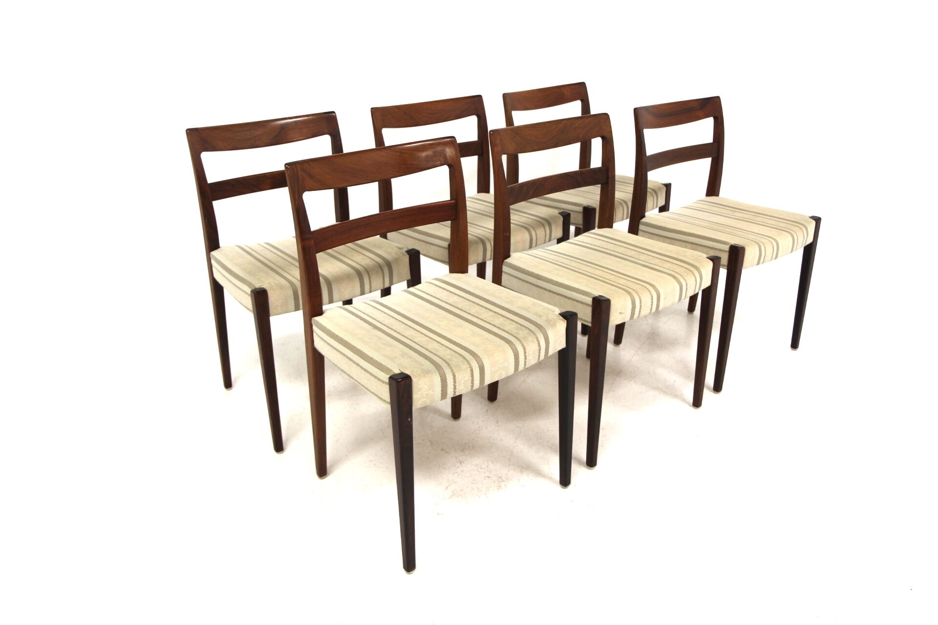 Set of 6 Scandinavian rosewood chairs, "Garmi" Nils Jonsson, Troeds, Sweden, 1960