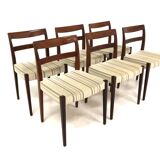Set of 6 Scandinavian rosewood chairs, "Garmi" Nils Jonsson, Troeds, Sweden, 1960