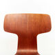 Set of 5 Model 3103 Hammer chairs by Arne Jacobsen for Fritz Hansen, 1970s