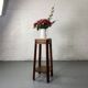 Wooden stool with marble top