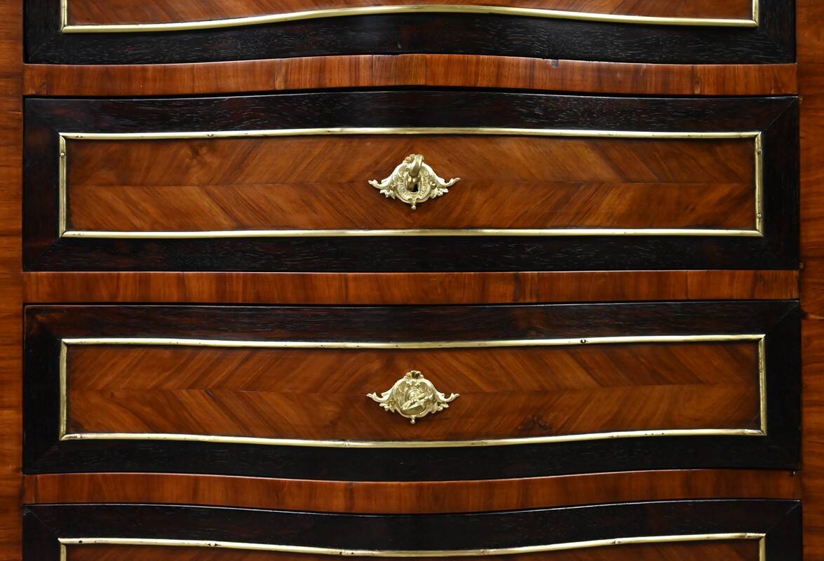 Secretary in precious wood marquetry, Napoleonic III period – Mid 19th century