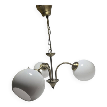 Art Deco glass chandelier, Poland, 1970s