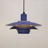 Blue coloured top design lamp by Jeka Metaltryk - Model Viola type 3013-P -