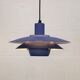 Blue coloured top design lamp by Jeka Metaltryk - Model Viola type 3013-P -