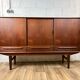 Vintage Scandinavian "highboard" sideboard in teak, 60s