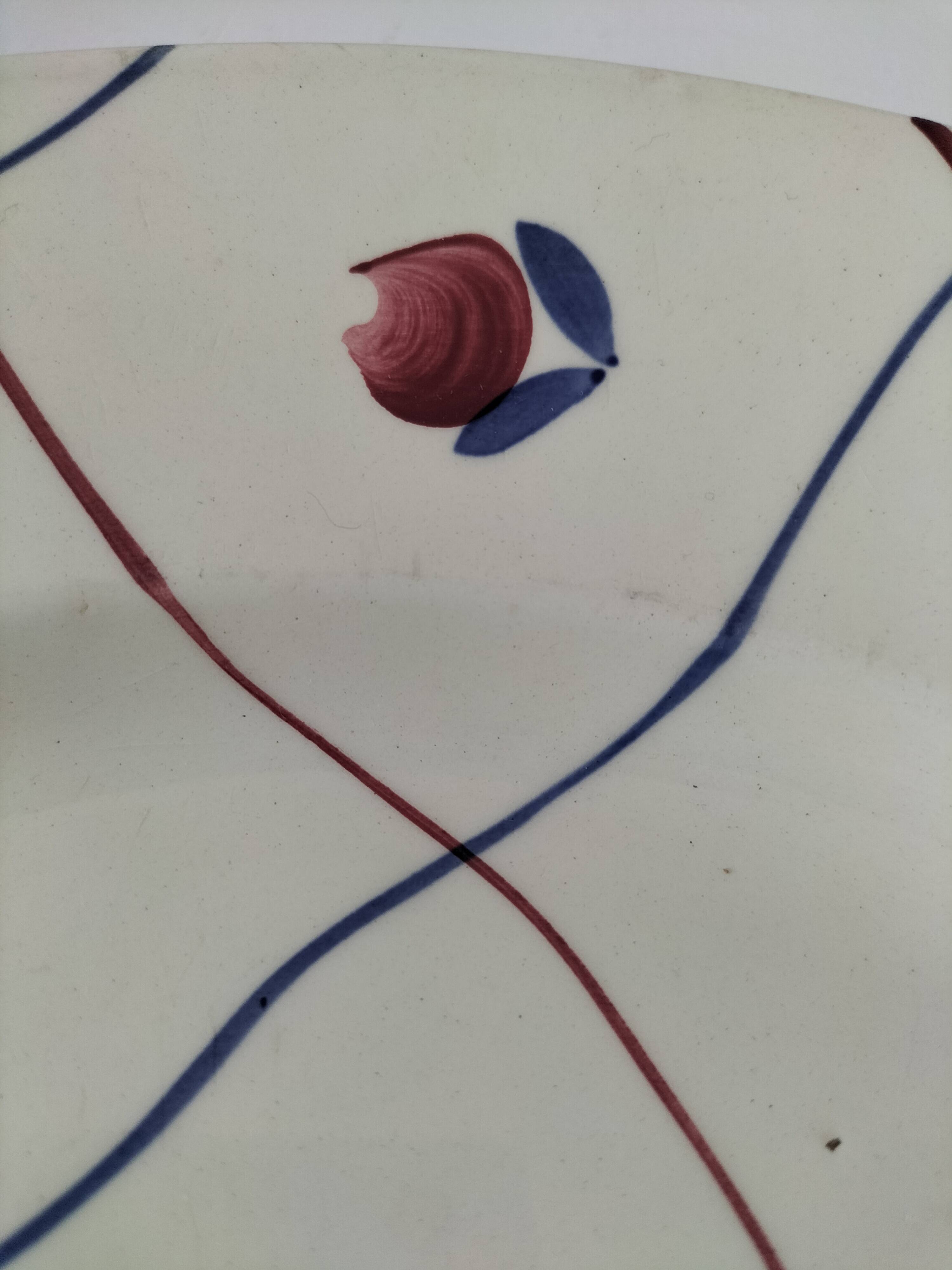 Large vintage gien chevreuse model dish