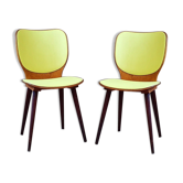 Pair of bistro chairs Baumann 800 Max Bill 50s