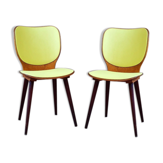 Pair of bistro chairs Baumann 800 Max Bill 50s