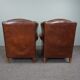 Set of two sheepskin armchairs