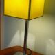 Lampe Stéphane Davidts modèle Faras chrome satiné, abat jour vert amande - Belgique