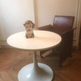 Fauteuil design cuir vintage 1980