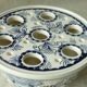 VASE PIQUE FLEURS EN FAIENCE DE DELFT BLUE JUMBO HOLLANDE 16 TROUS