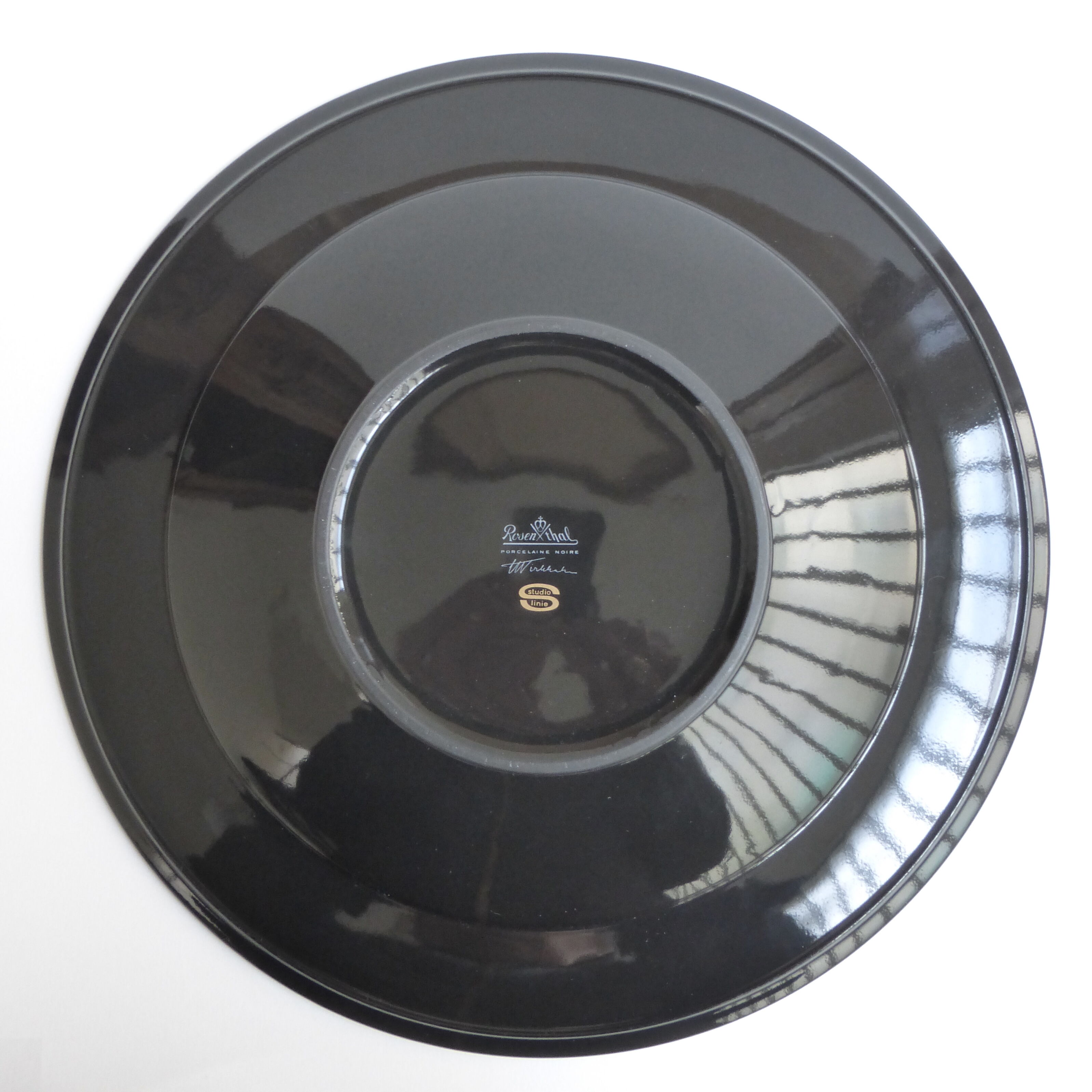 Tapio Wirkkala black porcelain cup ed. Rosenthal studio linie 1960's