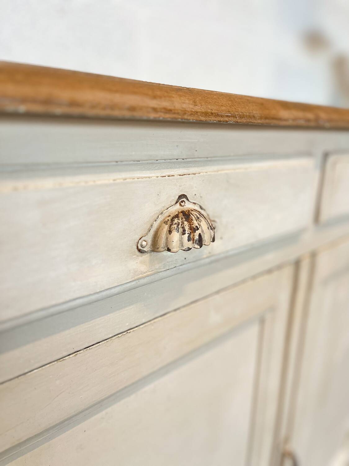 Old Parisian buffet with original patina