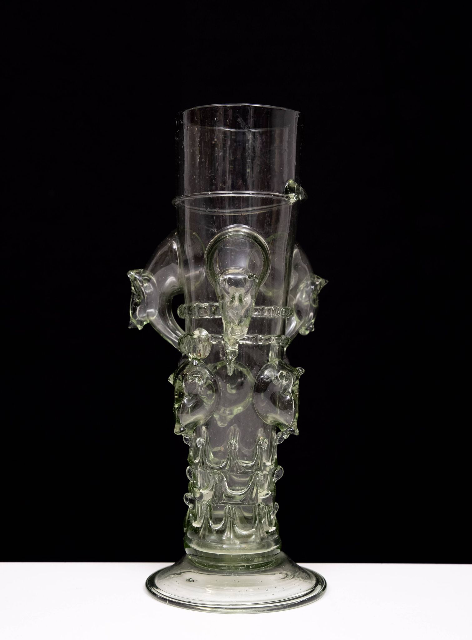 Vase en verre d'art vénitien du début du XXe siècle