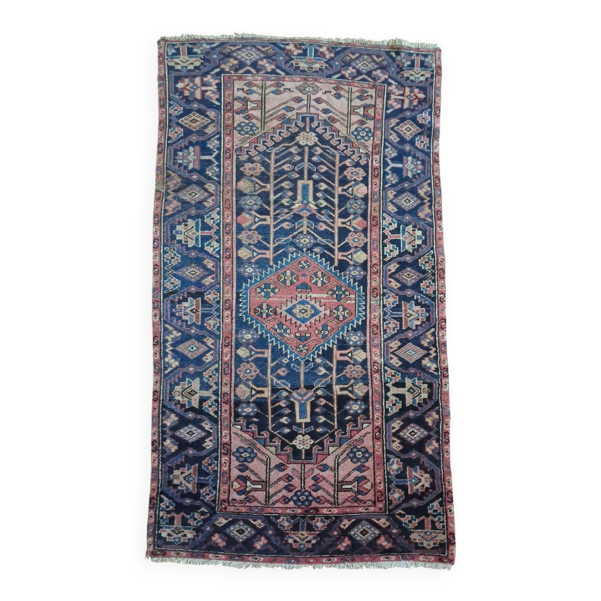 Handmade Persian Hamadan rug 195x107cm