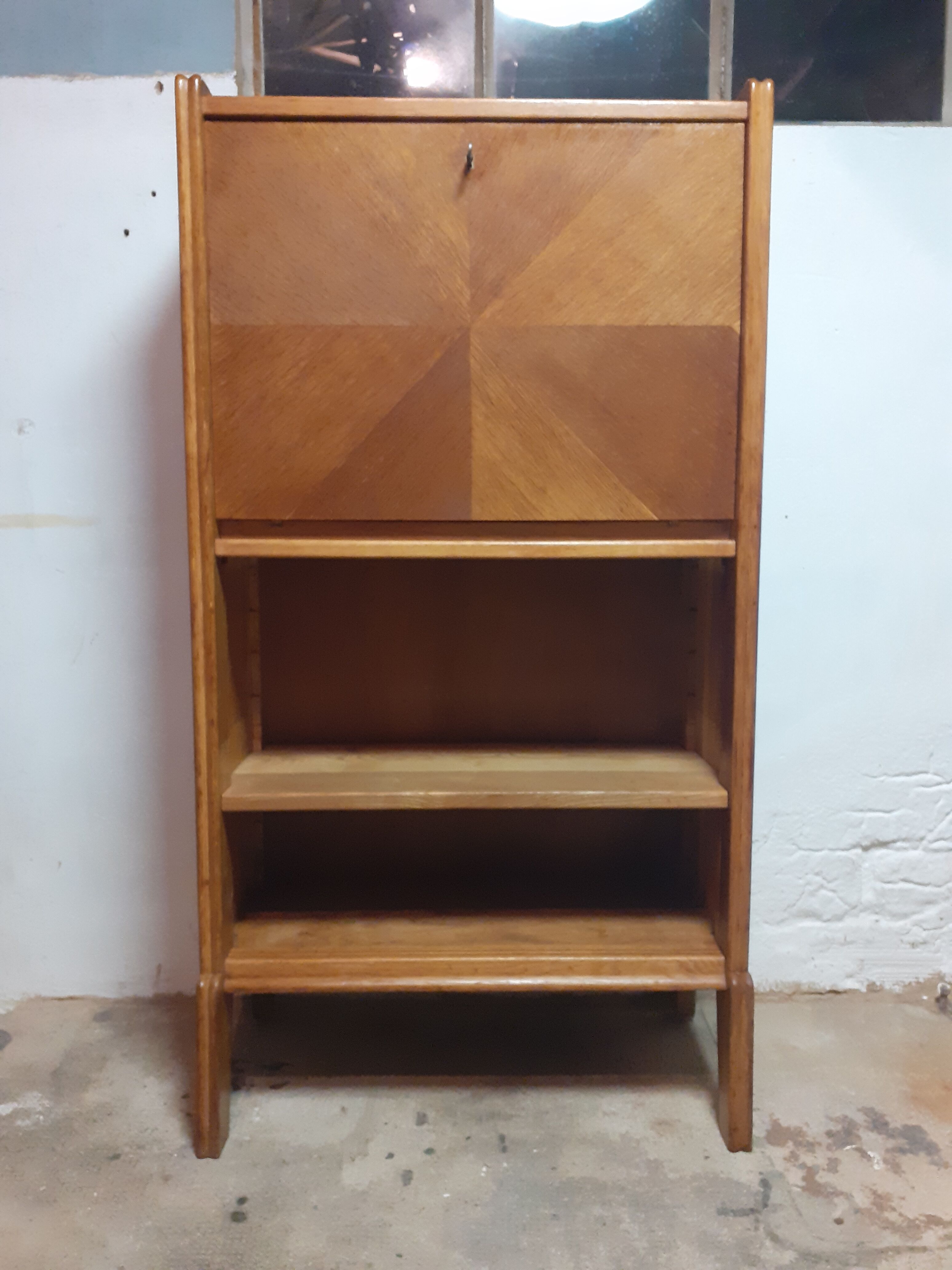 Small oak secretary