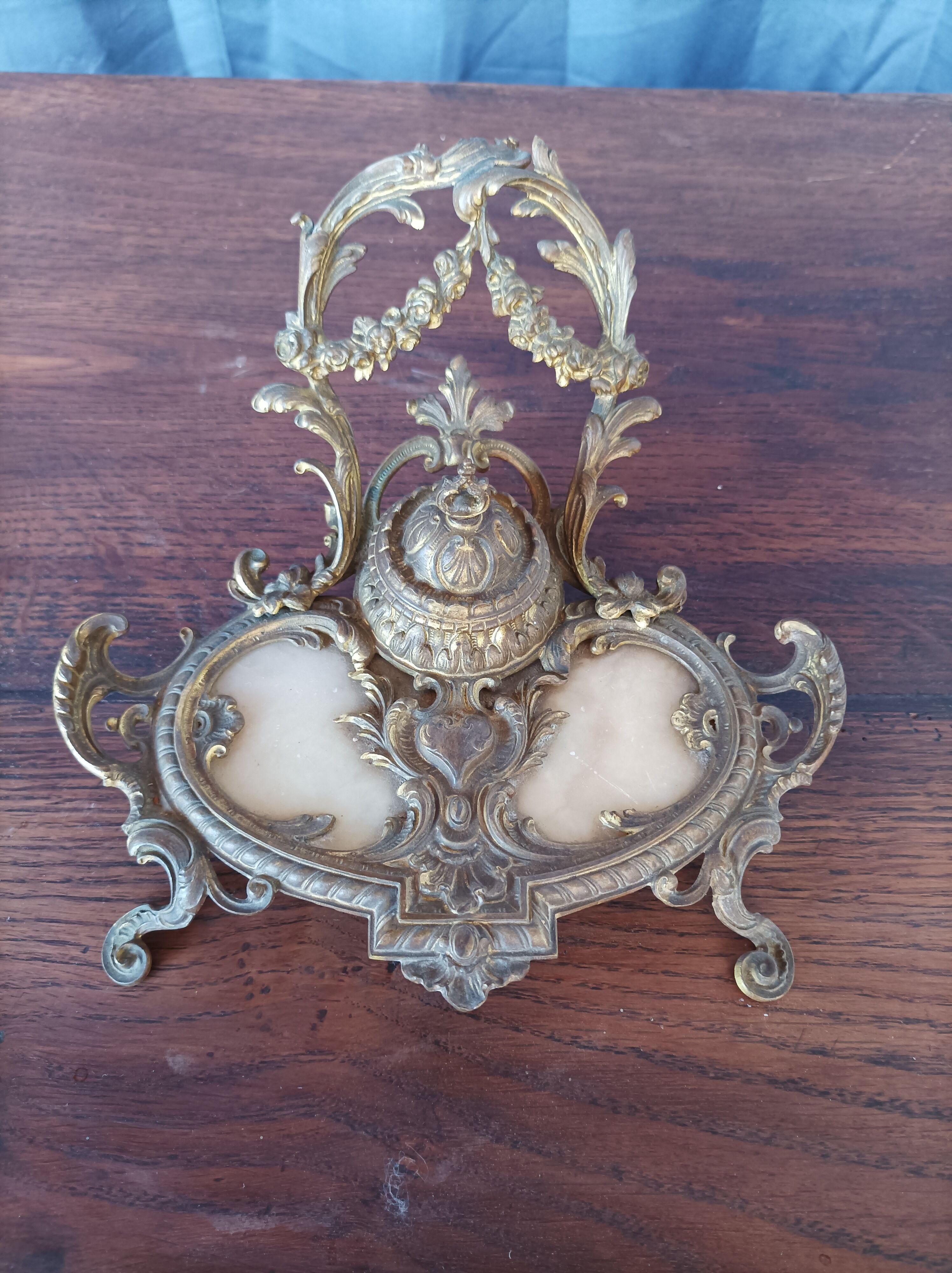 Bronze inkwell style Rocaille XXth