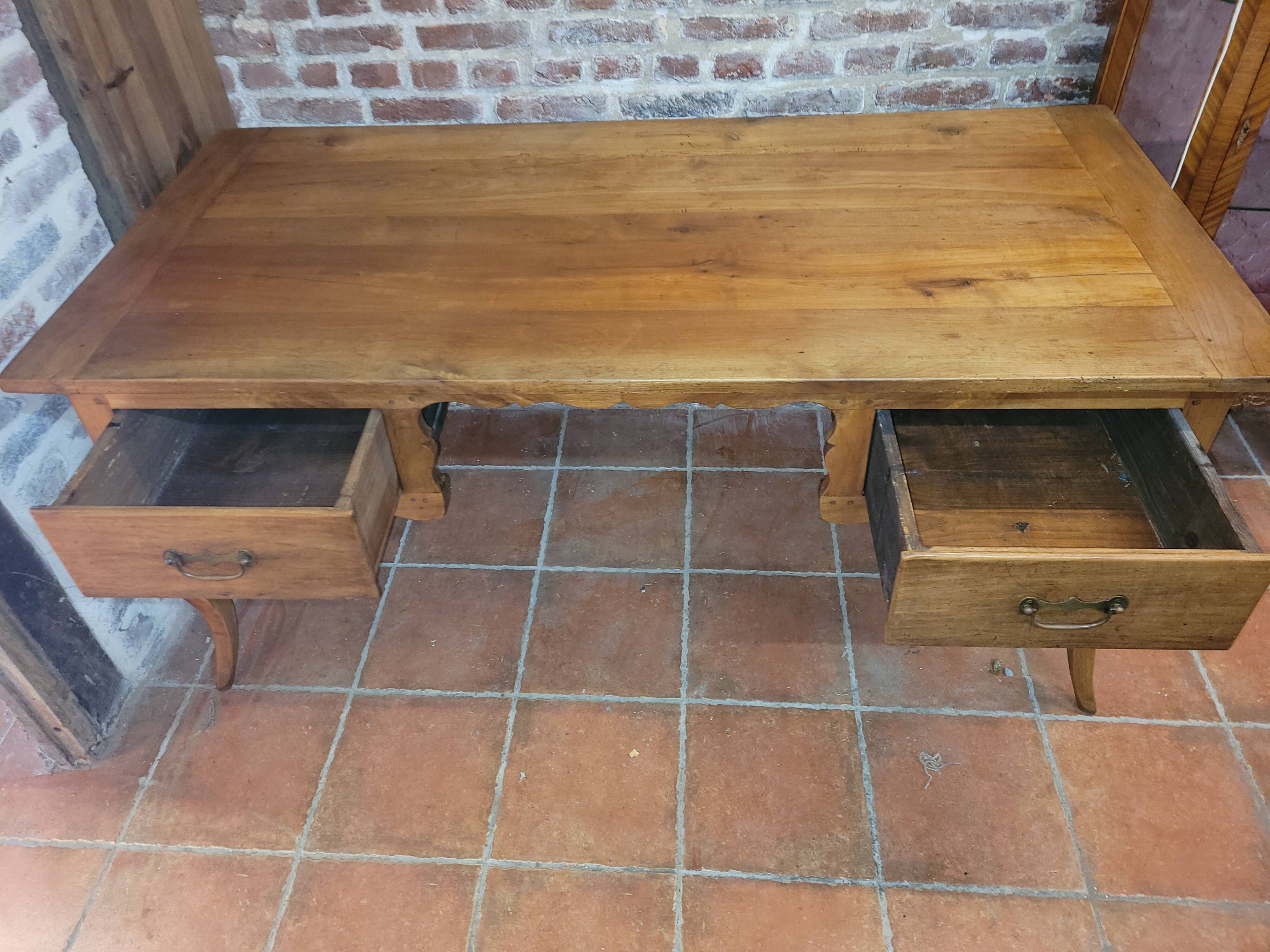 Office louis XV Norman style in cherry tree