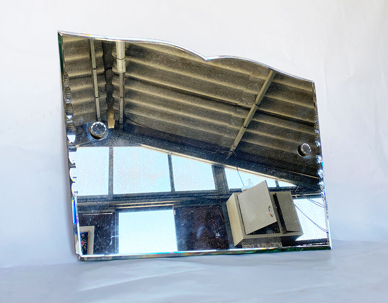 Beveled art deco mirror 58x42cm
