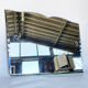 Beveled art deco mirror 58x42cm