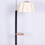 Restored ArtDeco Floor Lamp, J. Halabala, UP Zavody, Walnut Oak, Czechia, 1930s