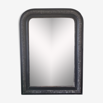 Miroir Louis Philippe anthracite 65x91cm