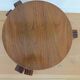 Pair of Mid Century Afrormosia Round Stacking Side Tables 1960s